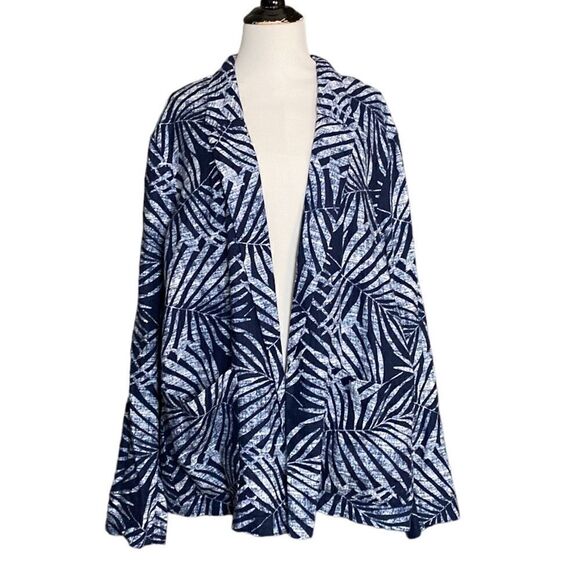 Old Navy Light Weight Open Front Linen Palms Jacket Blazer - Picture 1 of 10